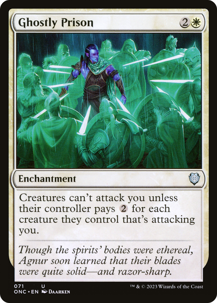 Ghostly Prison (ONC-071) - Phyrexia: All Will Be One Commander