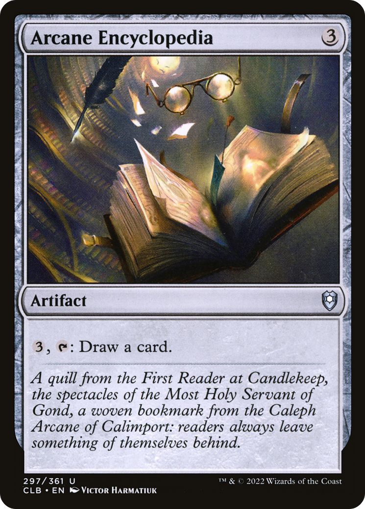 Arcane Encyclopedia (CLB-297) - Commander Legends: Battle for Baldur's Gate Foil