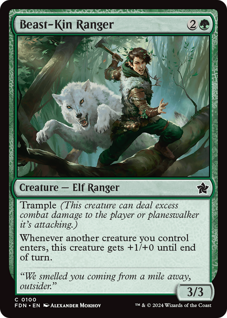 Beast-Kin Ranger (FDN-100) - Foundations Foil