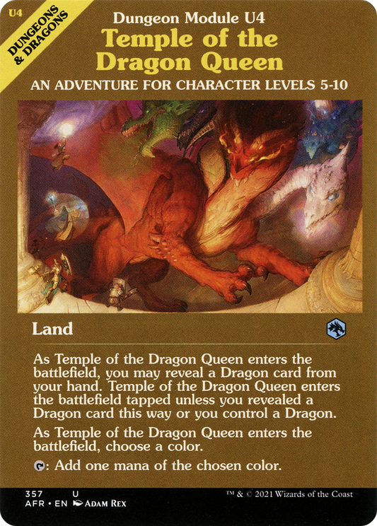 Temple of the Dragon Queen (AFR-357) - Adventures in the Forgotten Realms: (Showcase) Foil