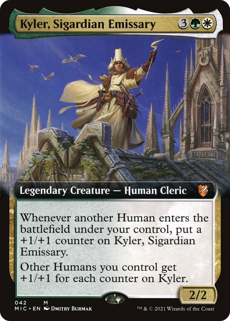 Kyler, Sigardian Emissary (MIC-042) - Midnight Hunt Commander: (Extended Art)