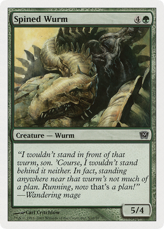 Spined Wurm (9ED-S10) - Ninth Edition