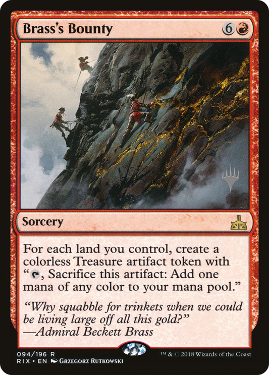 Brass's Bounty (PPSTX-94P) - Rivals of Ixalan Promos (Promo Pack)