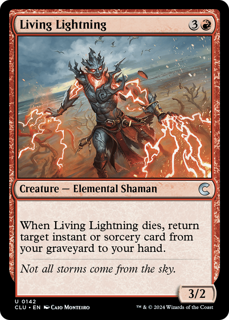 Living Lightning (CLU-142) - Ravnica: Clue Edition