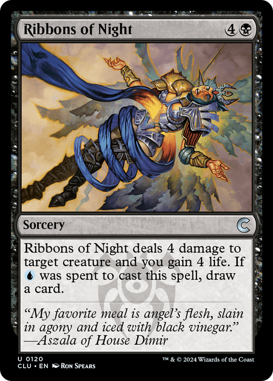 Ribbons of Night (CLU-120) - Ravnica: Clue Edition