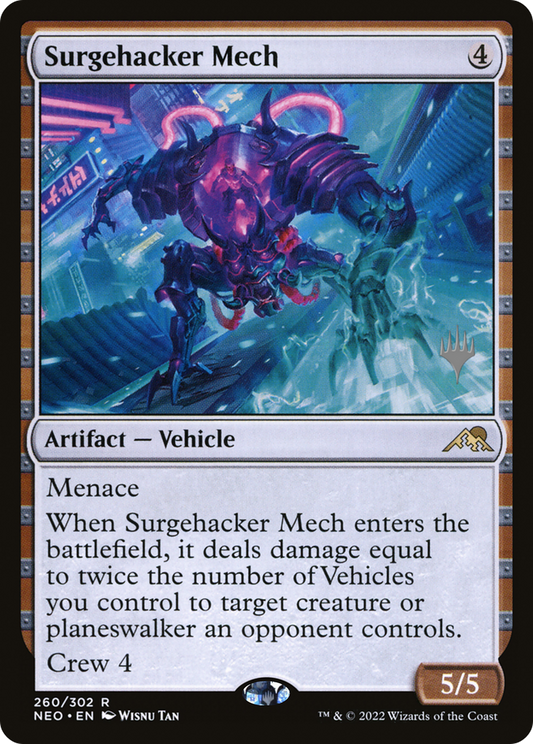 Surgehacker Mech (PNEO-260P) - Kamigawa: Neon Dynasty Promos Foil