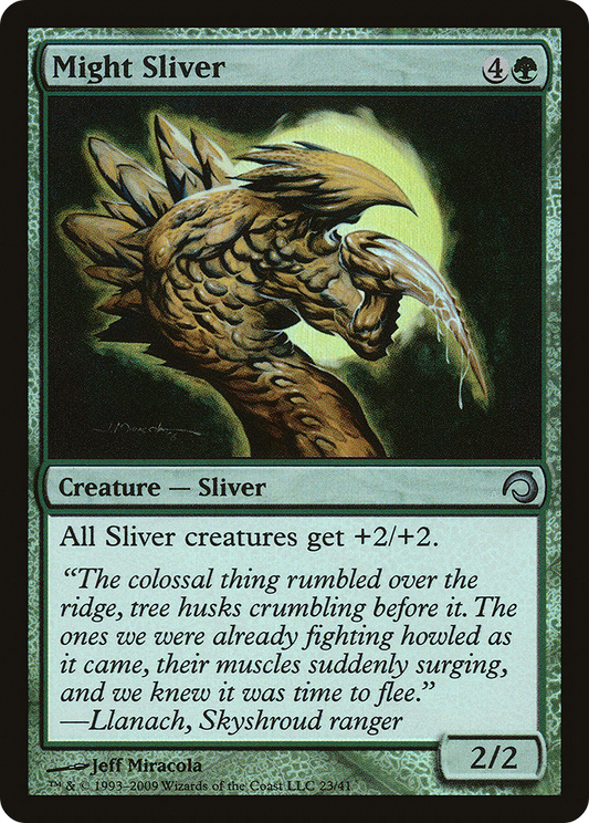 Might Sliver (H09-023) - Premium Deck Series: Slivers Foil