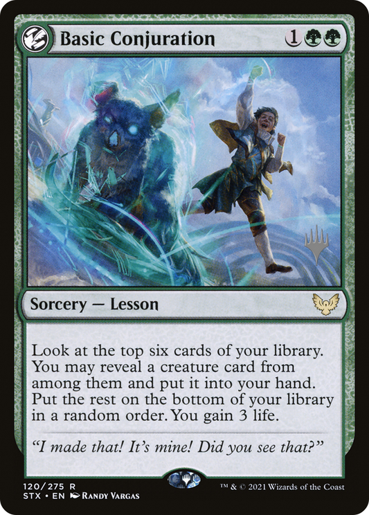 Basic Conjuration (PSTX-120P) - Strixhaven: School of Mages Promos: (lesson) Foil