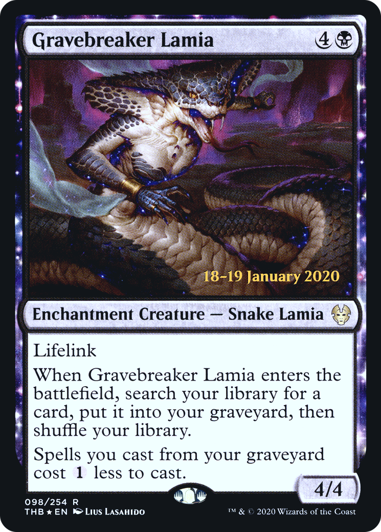 Gravebreaker Lamia (PTHB-98S) - Theros Beyond Death Promos: (nyxtouched) Foil