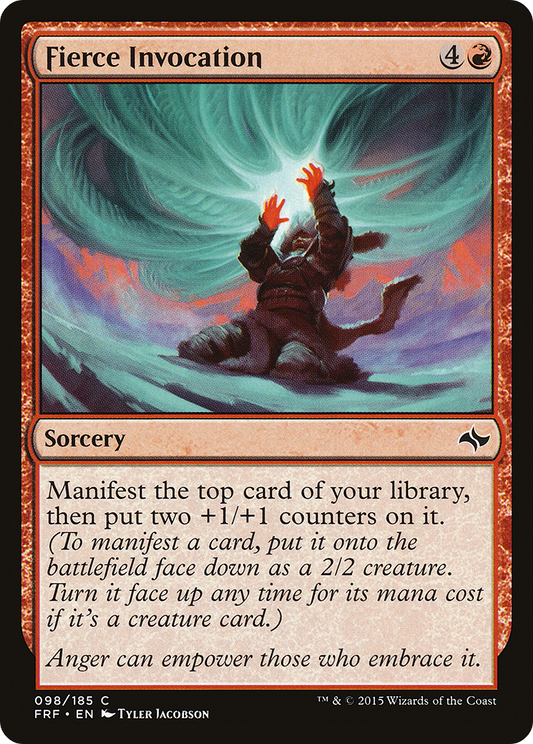 Fierce Invocation (FRF-098) - Fate Reforged Foil