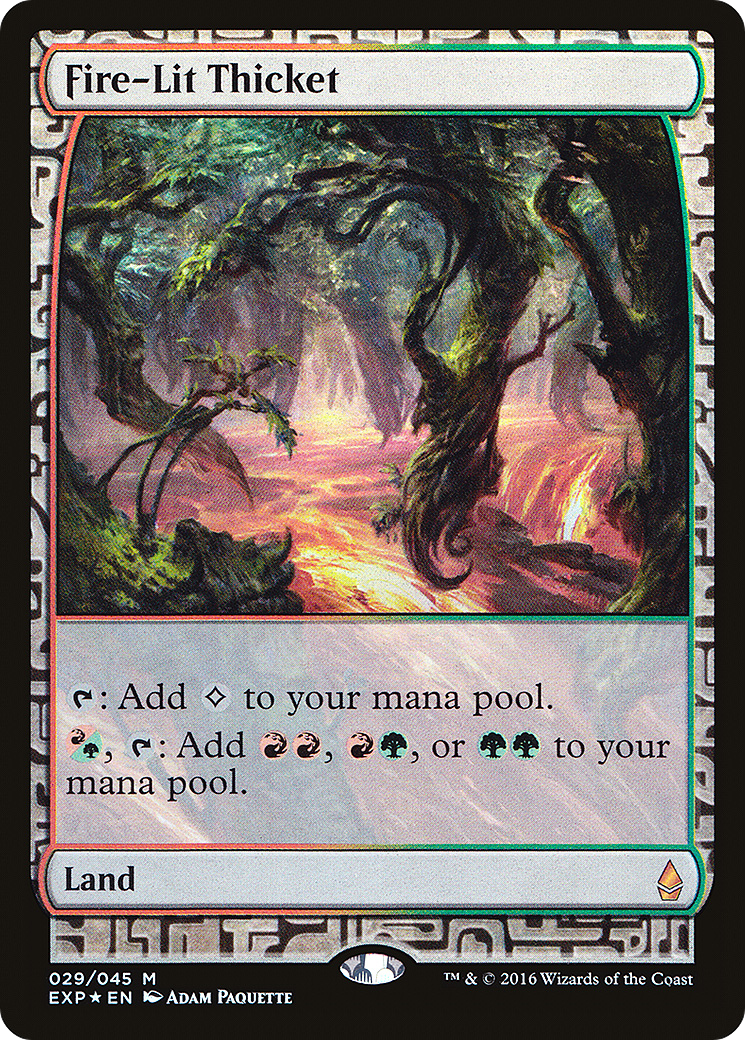 Fire-Lit Thicket (EXP-029) - Zendikar Expeditions Foil