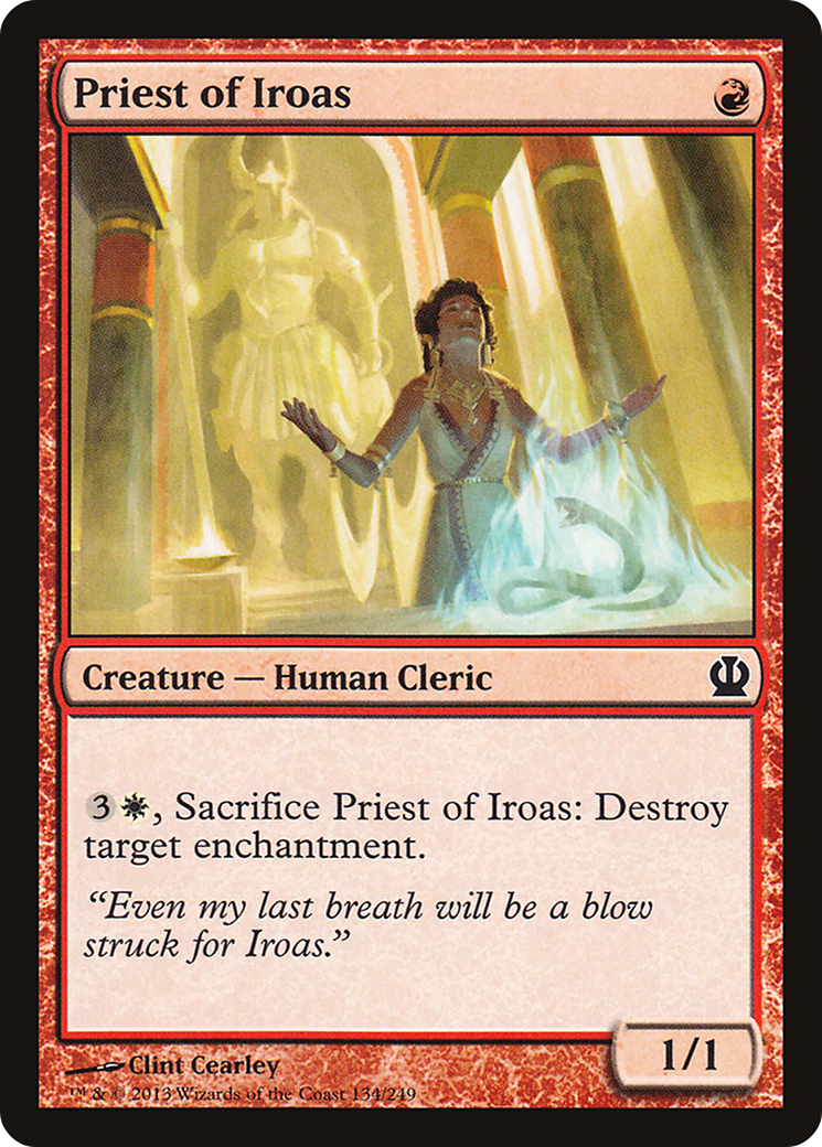 Priest of Iroas (THS-134) - Theros Foil