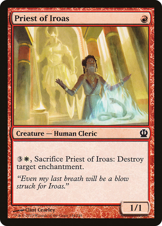 Priest of Iroas (THS-134) - Theros Foil