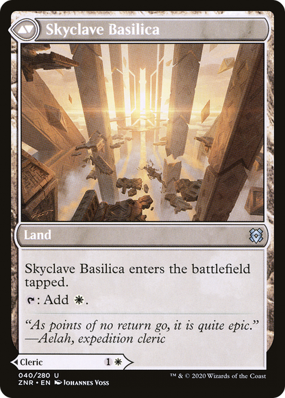 Skyclave Cleric // Skyclave Basilica (ZNR-040) - Zendikar Rising Foil