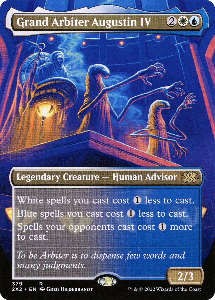 Grand Arbiter Augustin IV (Borderless) (2X2-379) - Double Masters 2022 (Borderless) Foil