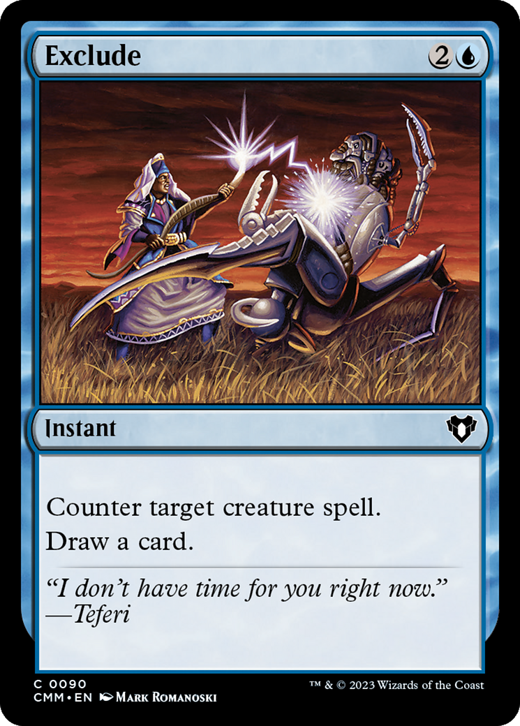 Exclude (CMM-090) - Commander Masters Foil