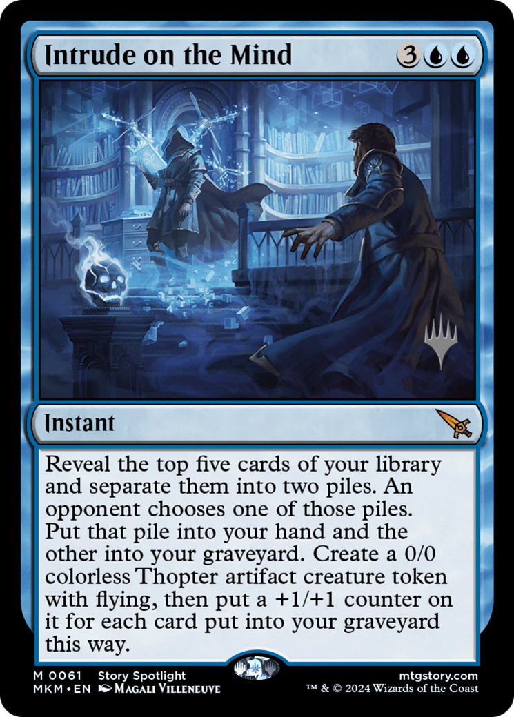 Intrude on the Mind (PPMKM-61P) - Murders at Karlov Manor Promos Foil (Promo Pack)