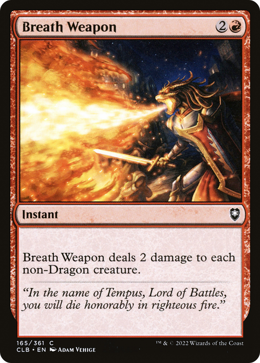 Breath Weapon (CLB-165) - Commander Legends: Battle for Baldur's Gate Foil