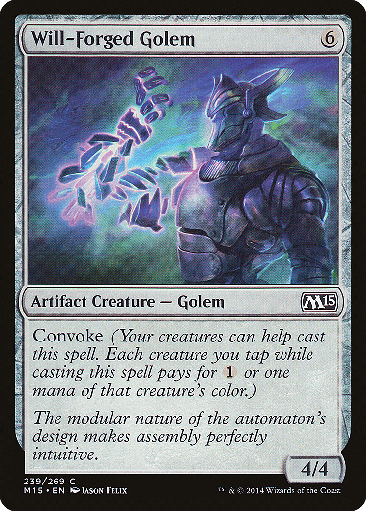 Will-Forged Golem (M15-239) - Magic 2015