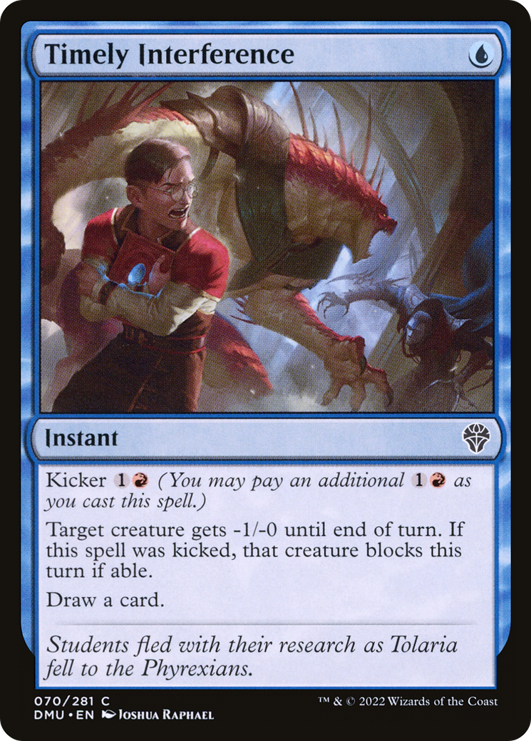 Timely Interference (DMU-070) - Dominaria United Foil