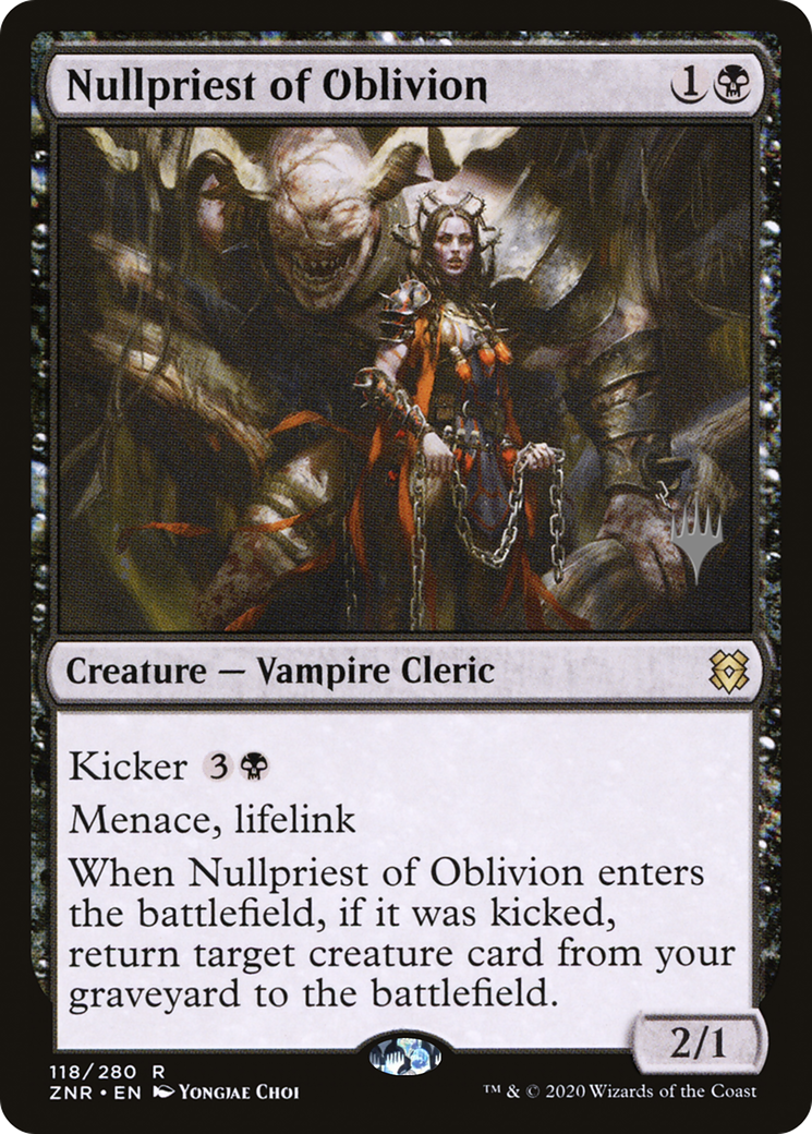 Nullpriest of Oblivion (PPZNR-118P) - Zendikar Rising Promos (Promo Pack) Foil