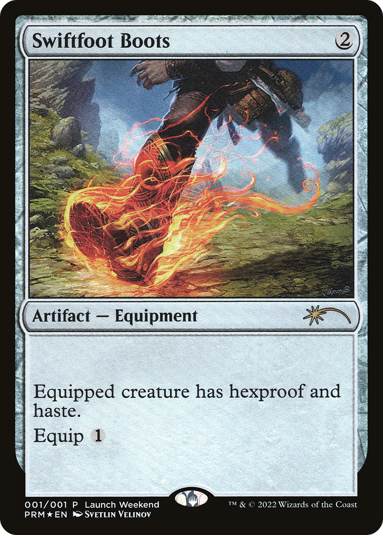 Swiftfoot Boots (PW22-004) - Wizards Play Network 2022 Foil