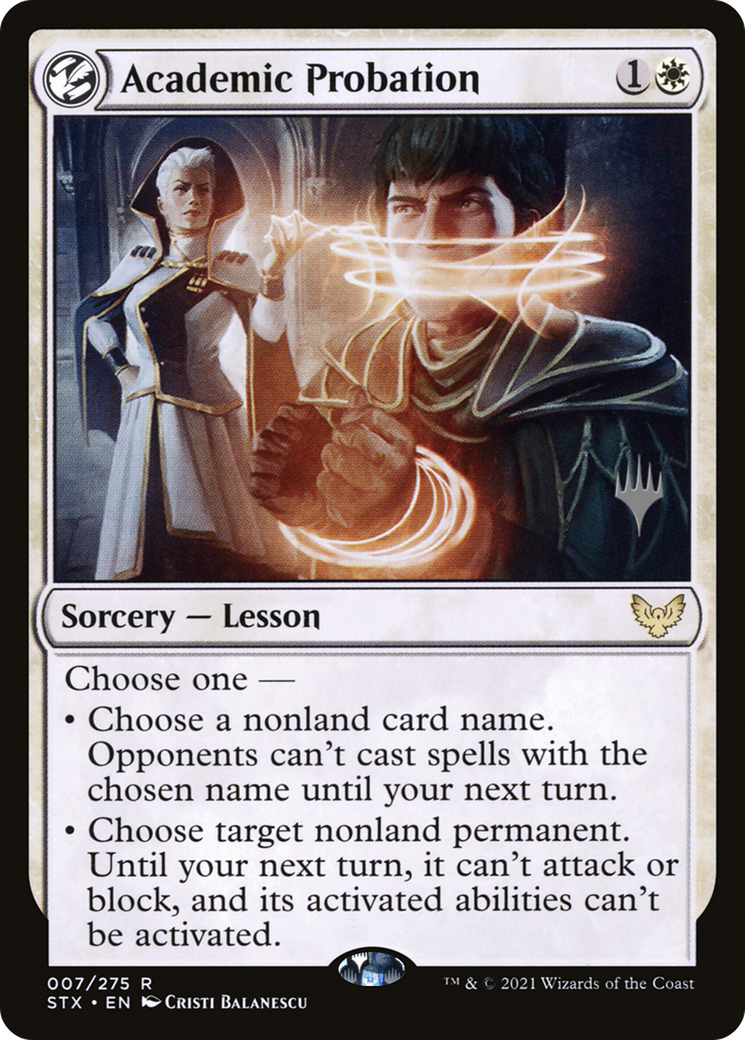 Academic Probation (PSTX-07P) - Strixhaven: School of Mages Promos: (lesson) Foil