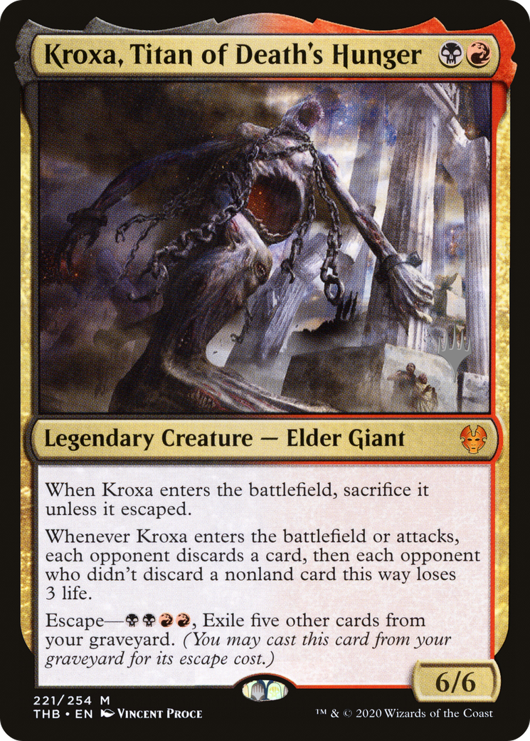 Kroxa, Titan of Death's Hunger (PPTHB-221) - Theros Beyond Death Promos Foil (Promo Pack)