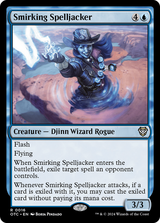 Smirking Spelljacker (OTC-016) - Outlaws of Thunder Junction Commander