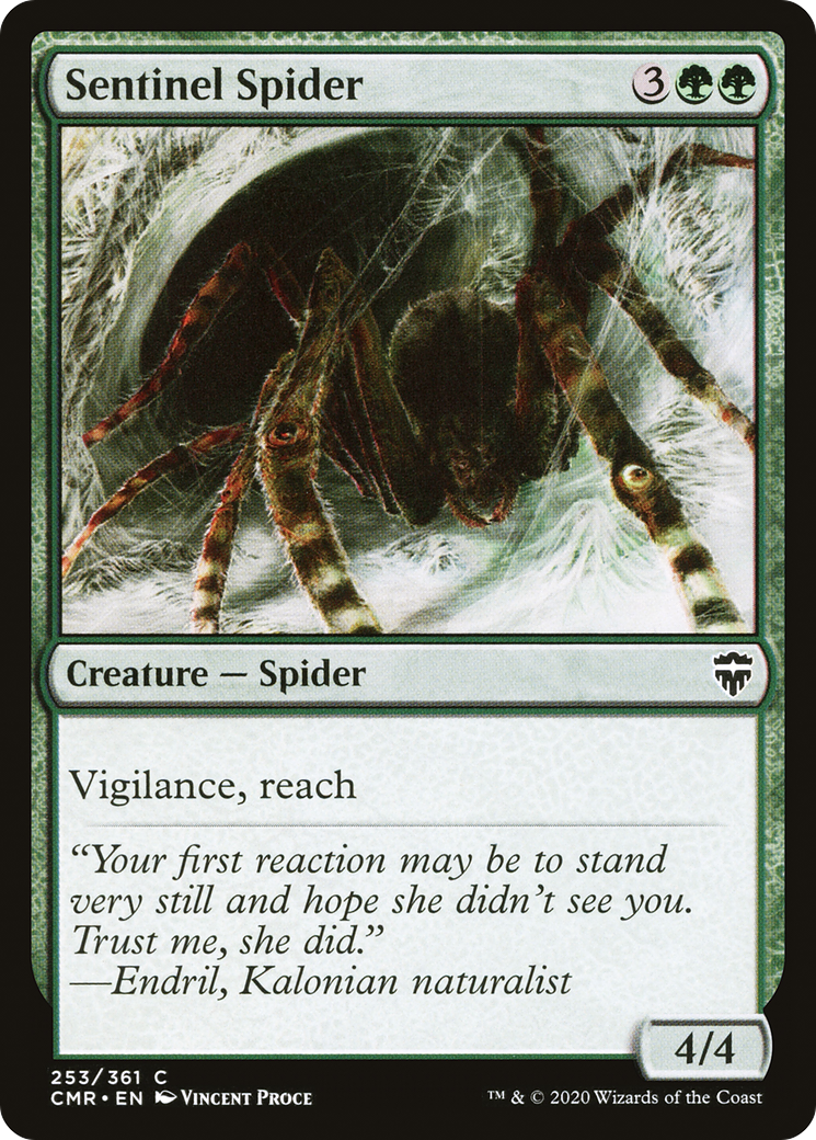 Sentinel Spider (CMR-253) - Commander Legends Foil