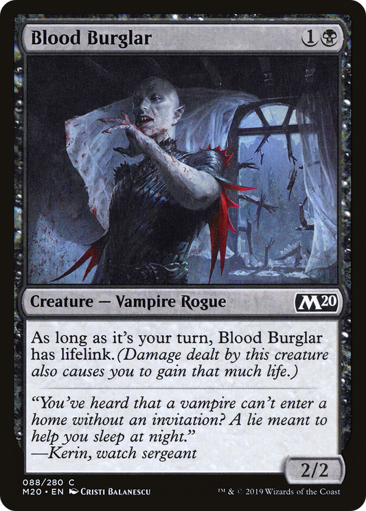 Blood Burglar (M20-088) - Core Set 2020 Foil