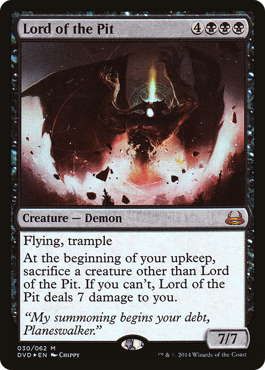 Lord of the Pit (DVD-030) - Duel Decks Anthology: Divine vs. Demonic Foil