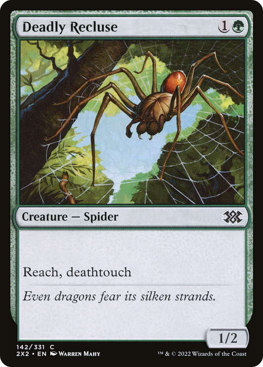 Deadly Recluse (2X2-142) - Double Masters 2022 Foil