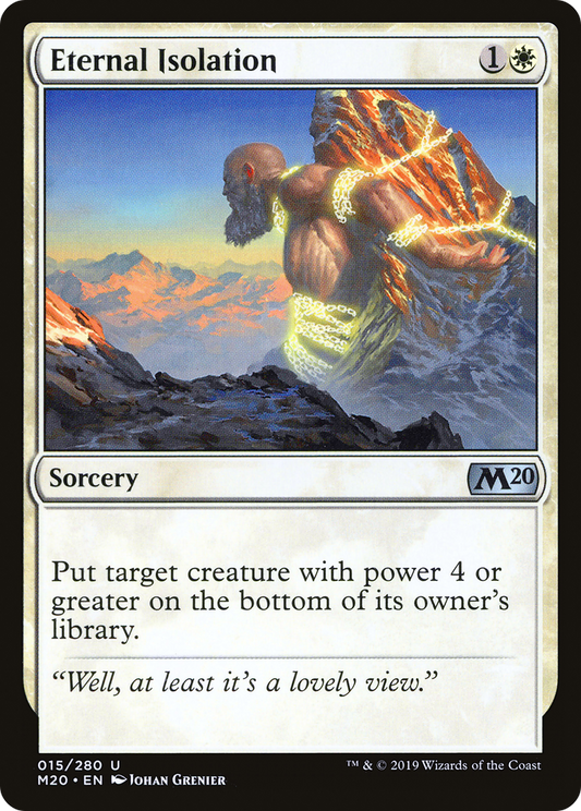 Eternal Isolation (M20-015) - Core Set 2020 Foil