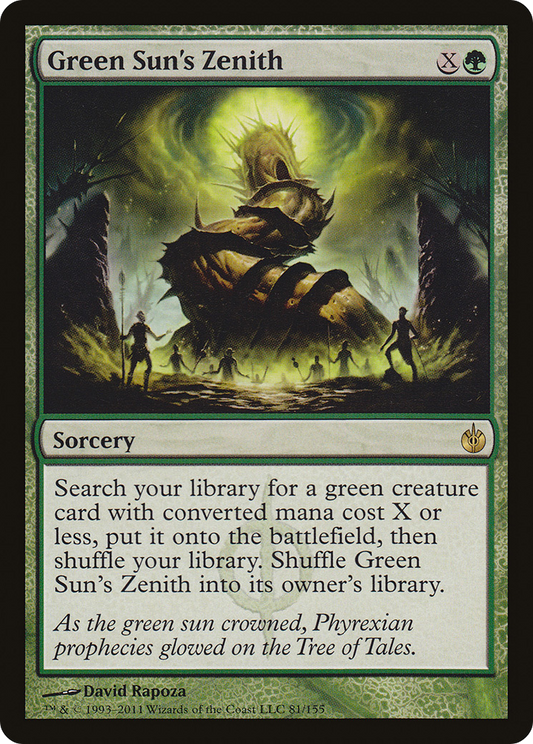 Green Sun's Zenith (MBS-081) - Mirrodin Besieged Foil