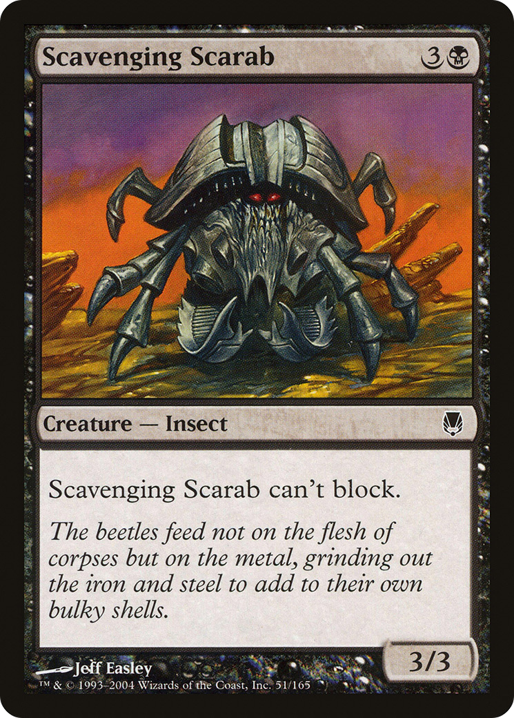 Scavenging Scarab (DST-051) - Darksteel Foil