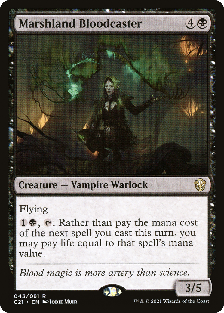 Marshland Bloodcaster (C21-043) - Commander 2021