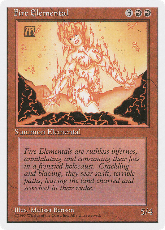 Fire Elemental (4ED-191) - Fourth Edition