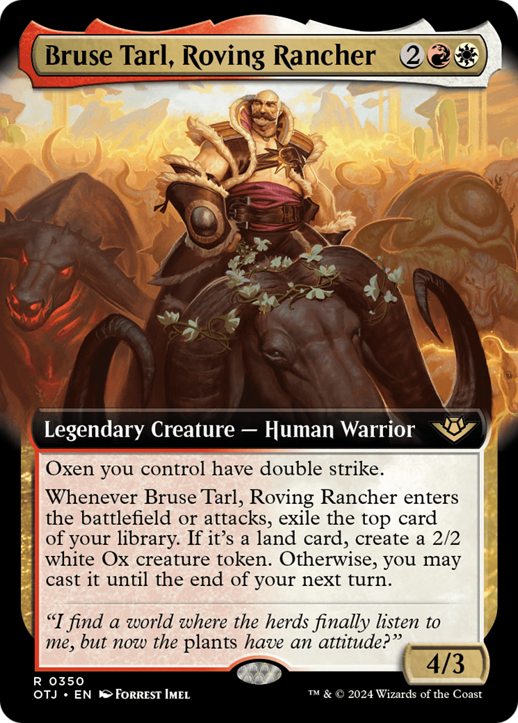 Bruse Tarl, Roving Rancher (OTJ-350) - Outlaws of Thunder Junction: (Extended Art) Foil