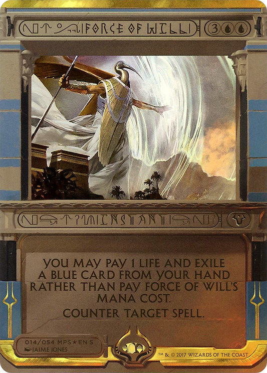 Force of Will (MP2-014) - Amonkhet Invocations (Borderless) Foil