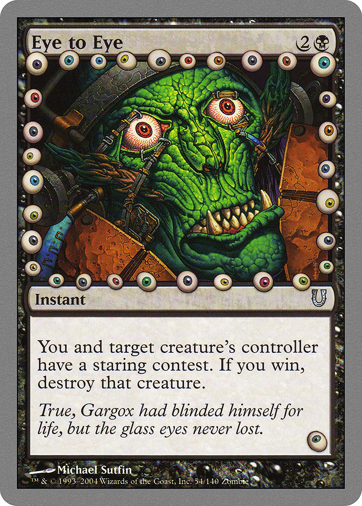 Eye to Eye (UNH-054) - Unhinged Foil