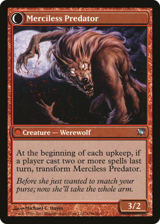 Reckless Waif // Merciless Predator (ISD-159) - Innistrad: (Double Faced Transform) Foil