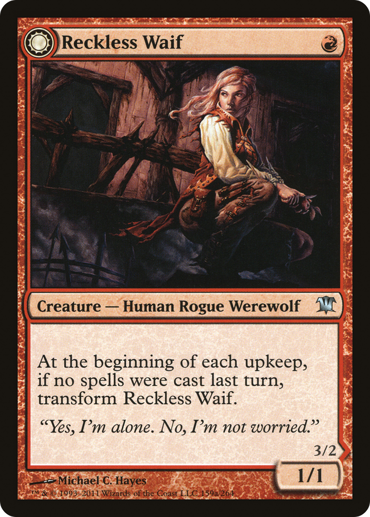 Reckless Waif // Merciless Predator (ISD-159) - Innistrad: (Double Faced Transform) Foil