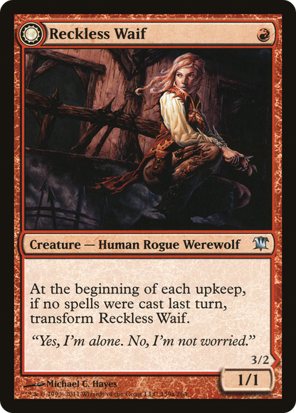 Reckless Waif // Merciless Predator (ISD-159) - Innistrad: (Double Faced Transform) Foil