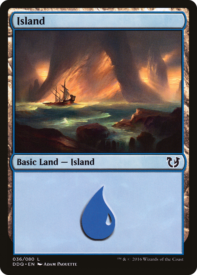 Island (DDQ-036) - Duel Decks: Blessed vs. Cursed