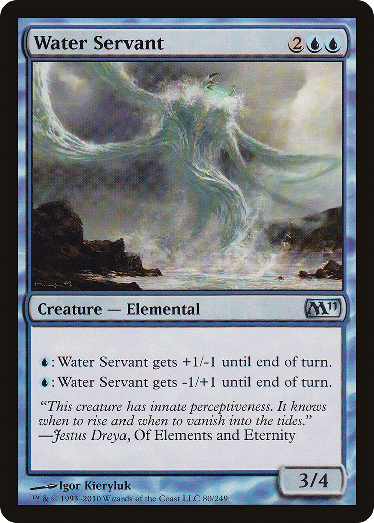 Water Servant (M11-080) - Magic 2011 Foil