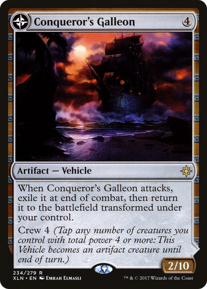 Conqueror's Galleon // Conqueror's Foothold (XLN-234) - Ixalan: (compasslanddfc) Foil