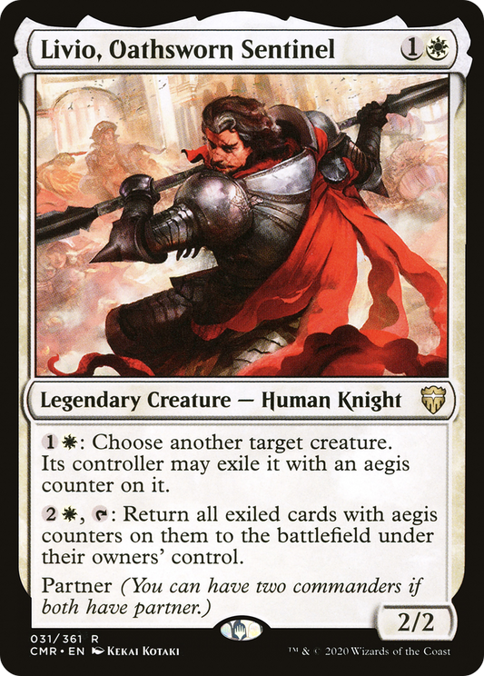 Livio, Oathsworn Sentinel (CMR-031) - Commander Legends Foil