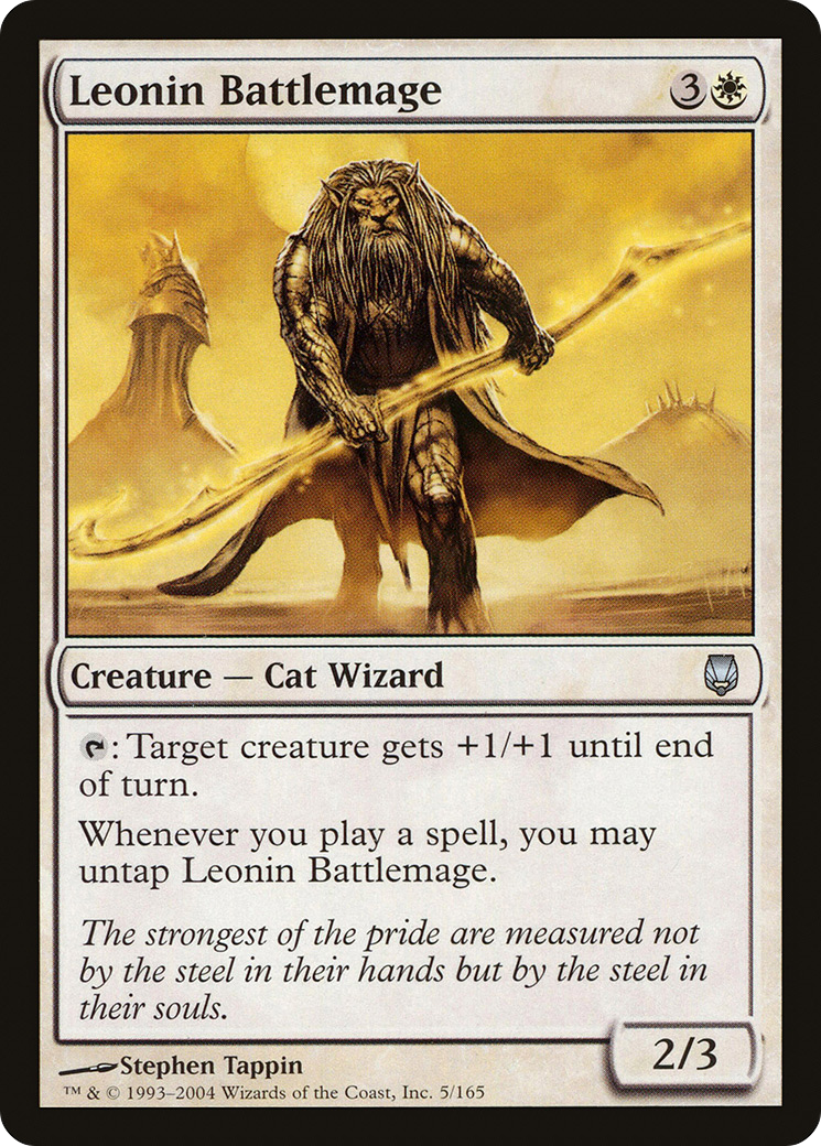 Leonin Battlemage (DST-005) - Darksteel Foil