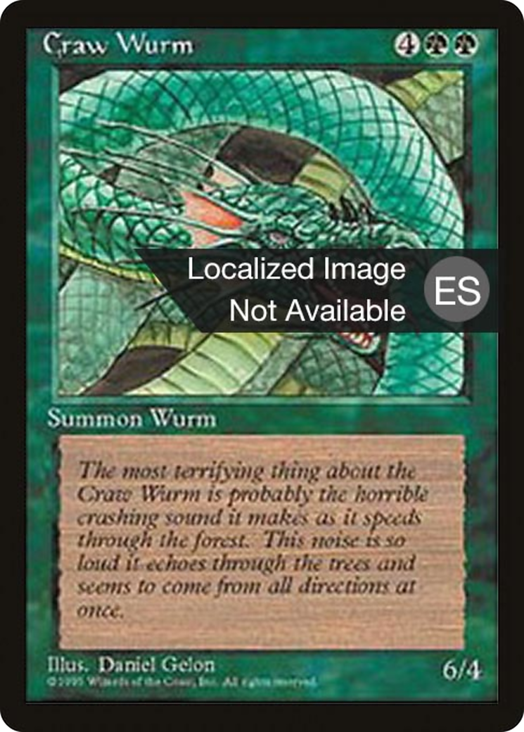 Craw Wurm (4BB-238) - Fourth Edition Foreign Black Border